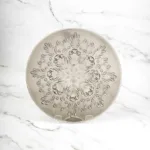 Lace Round Nano Coupe Plate Bronze Transparent - Image 2