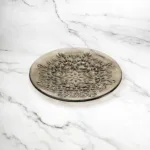 Lace Round Nano Coupe Plate Bronze Transparent
