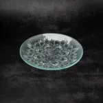 Lace Round Shallow Bowl Transparent